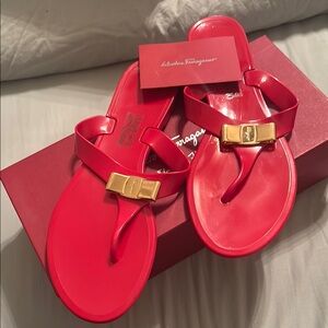 Salvatore Ferragamo Women's Red Sandals